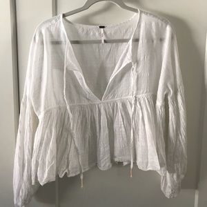 Free People flowy cropped top